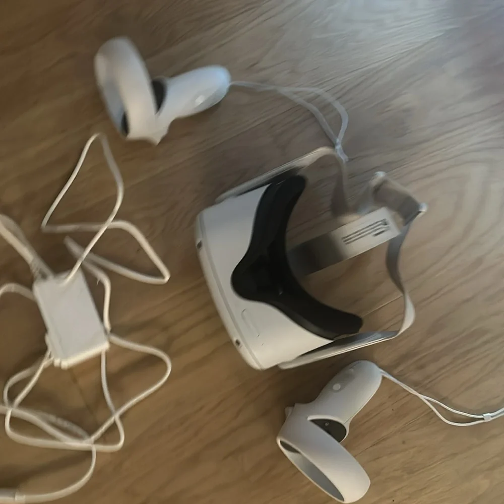 Meta quest 2 vr headset and controller
